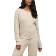 CozyChic Ultra Lite® Textured Rib Cardigan - Stone