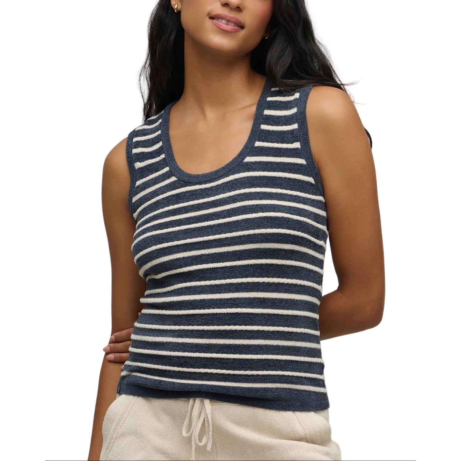 CozyChic Ultra Lite® Contrast Rope Stripe Tank