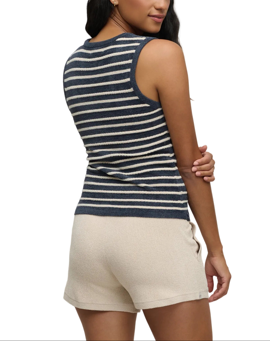 CozyChic Ultra Lite® Contrast Rope Stripe Tank