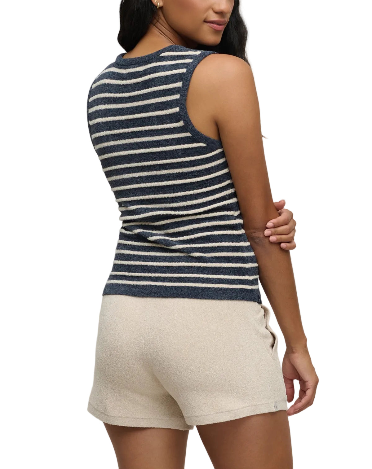CozyChic Ultra Lite® Contrast Rope Stripe Tank