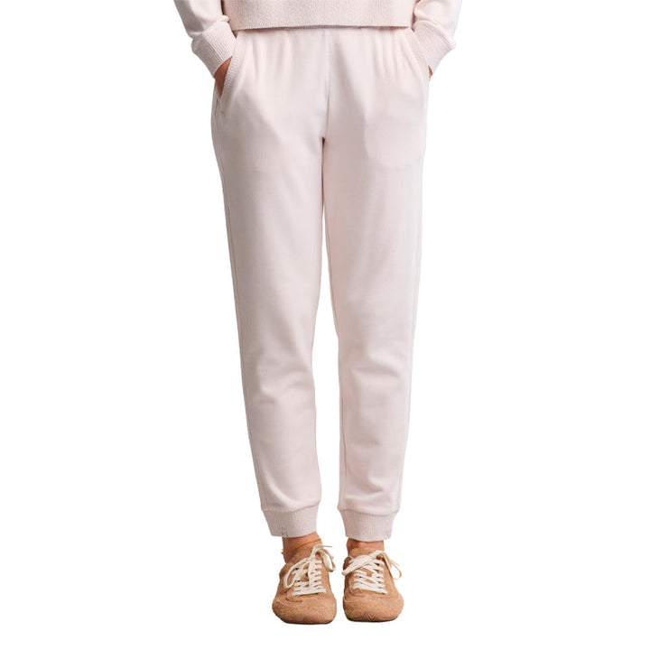 Brushed Fleece Jogger With Cozy Chic Ultra Lite Rib Cuff - Sand Dune