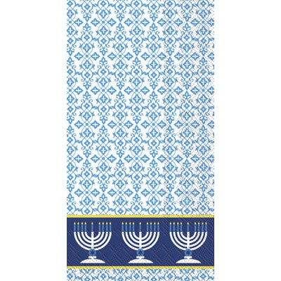 Festival Of Lights Blue Guest Towel