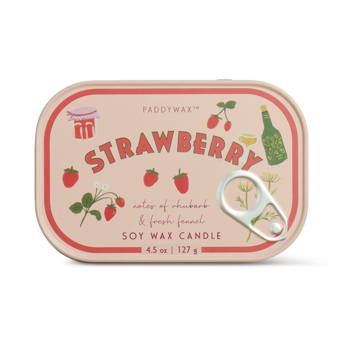 Strawberry Soy Wax 4.5oz Candle