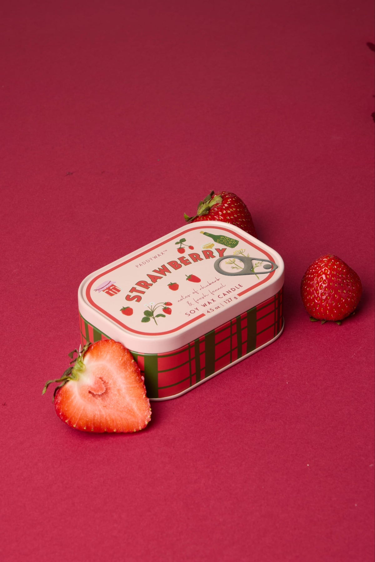Strawberry Soy Wax 4.5oz Candle