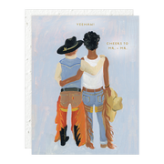 Howdy Partner Wedding Greeting Card