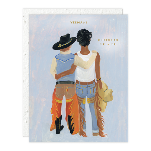 Howdy Partner Wedding Greeting Card