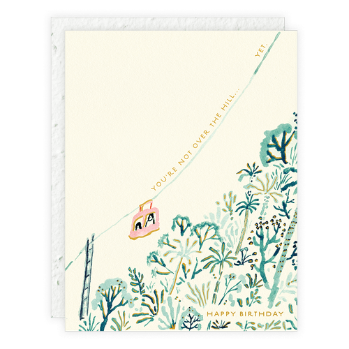 Over The Hill Birthday Card