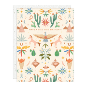Western Toile Birthday Card - Just Fabulous Palm Springs