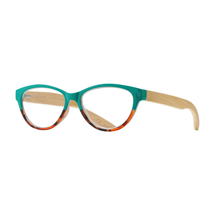 Lucia Reading Glasses - Turquoise & Tortoise