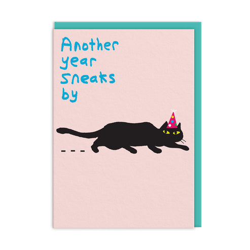 Another Year Sneaks By Birthday Card