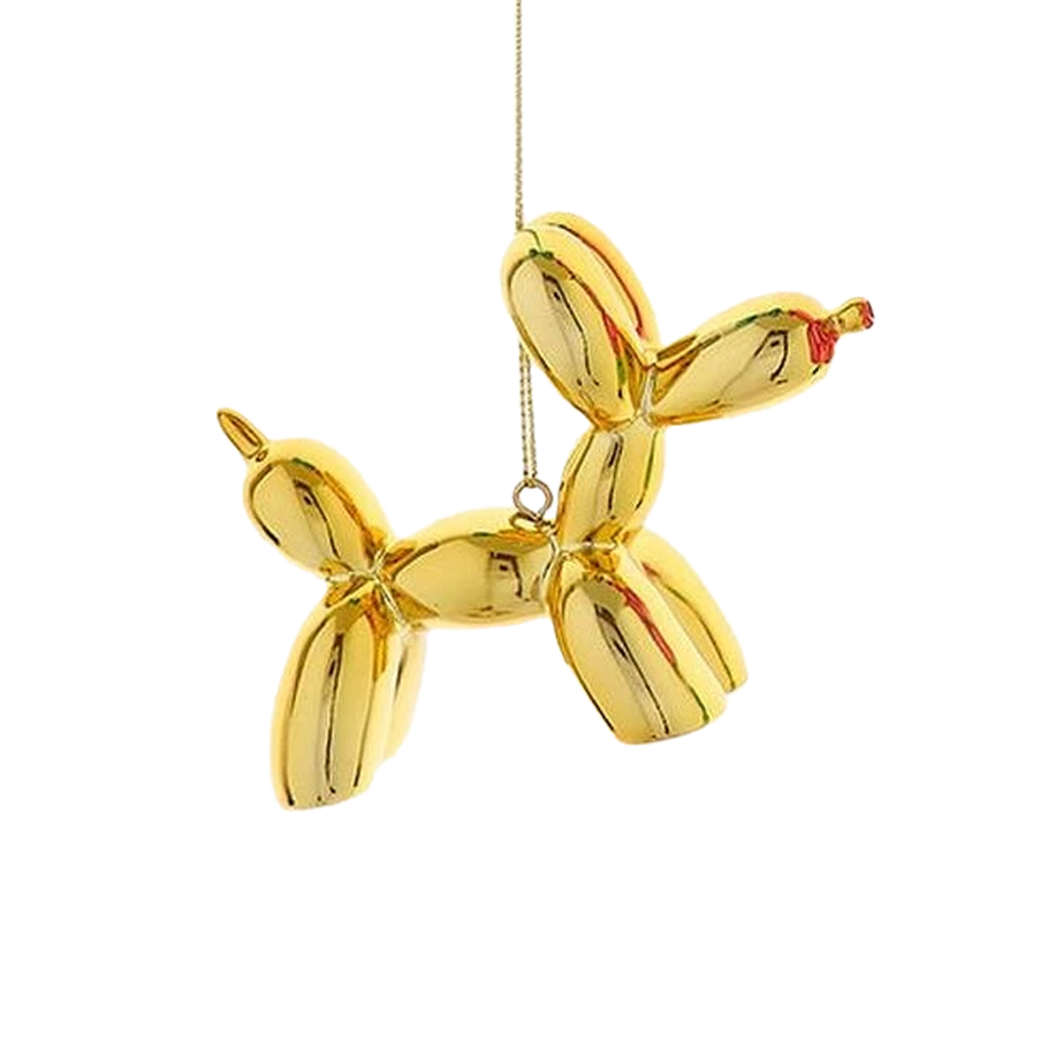 Shiny Balloon Dog Ornament - Gold