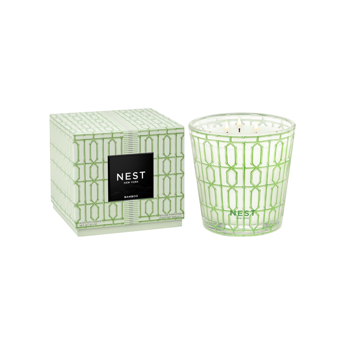 Bamboo Decorative 3-Wick Candle 21.2oz