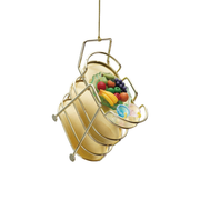 Metal Bar Cart Ornament - Fruit Bowl