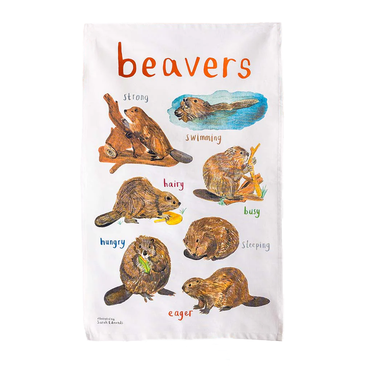 Beavers Cotton Tea Towel