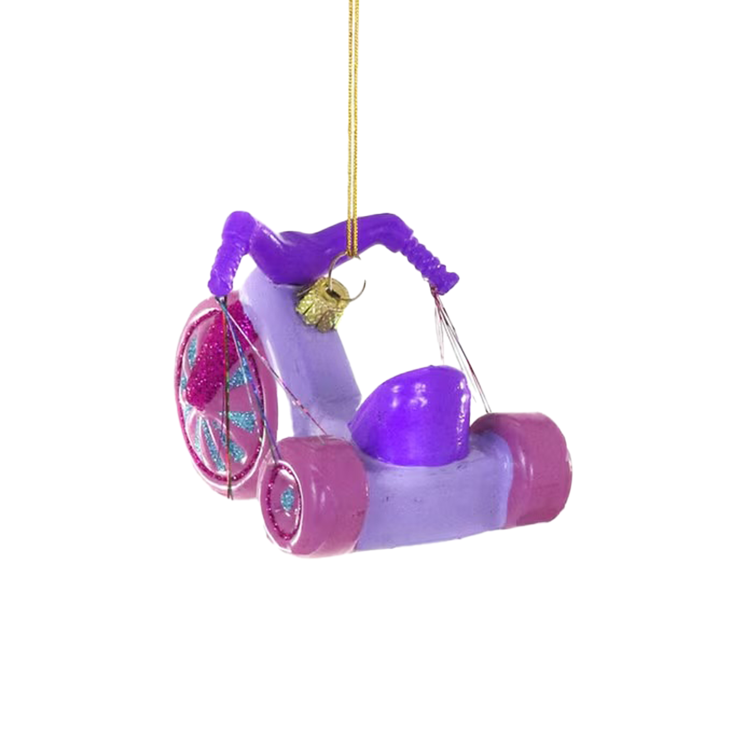 Big Wheel Ornament - Purple