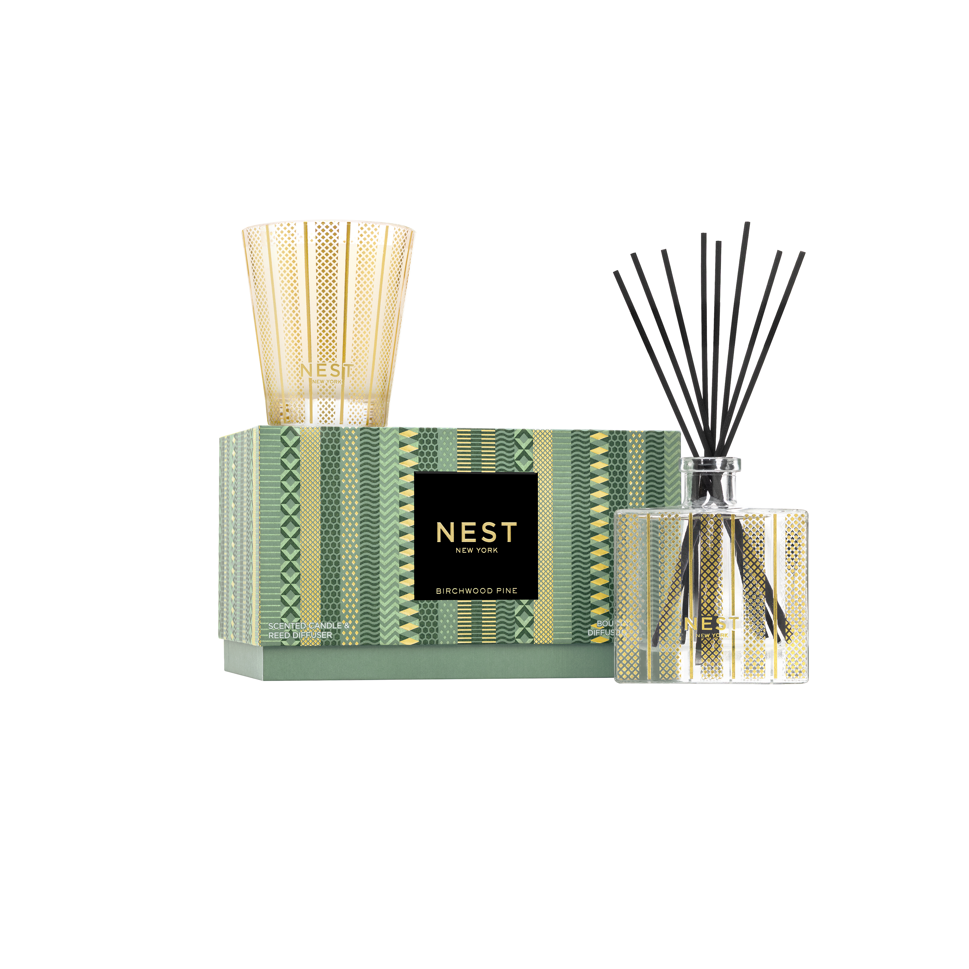 Birchwood Pine Candle and Diffuser Set