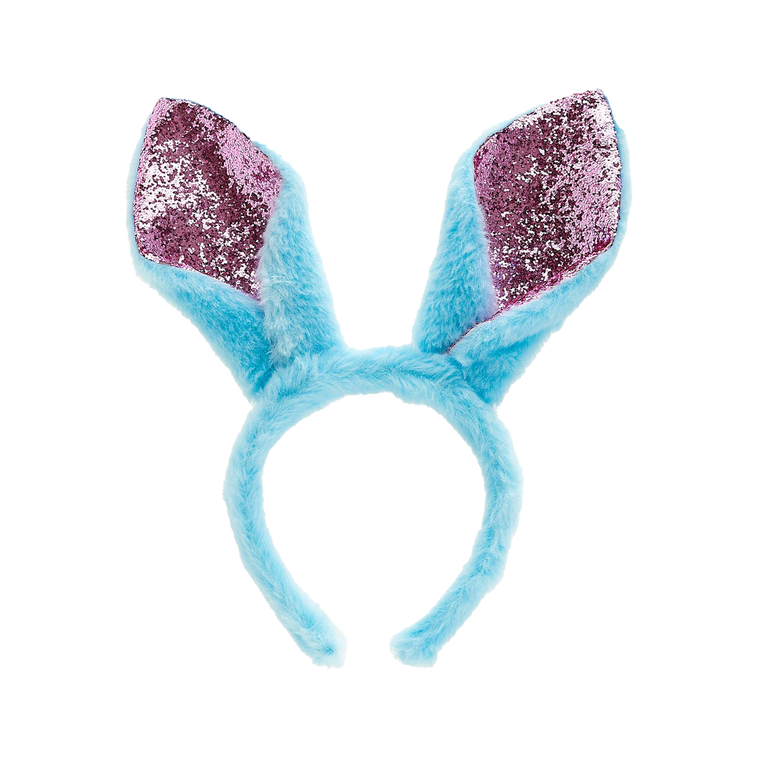 Sequin Bunny Ear Headband - Blue - Just Fabulous Palm Springs