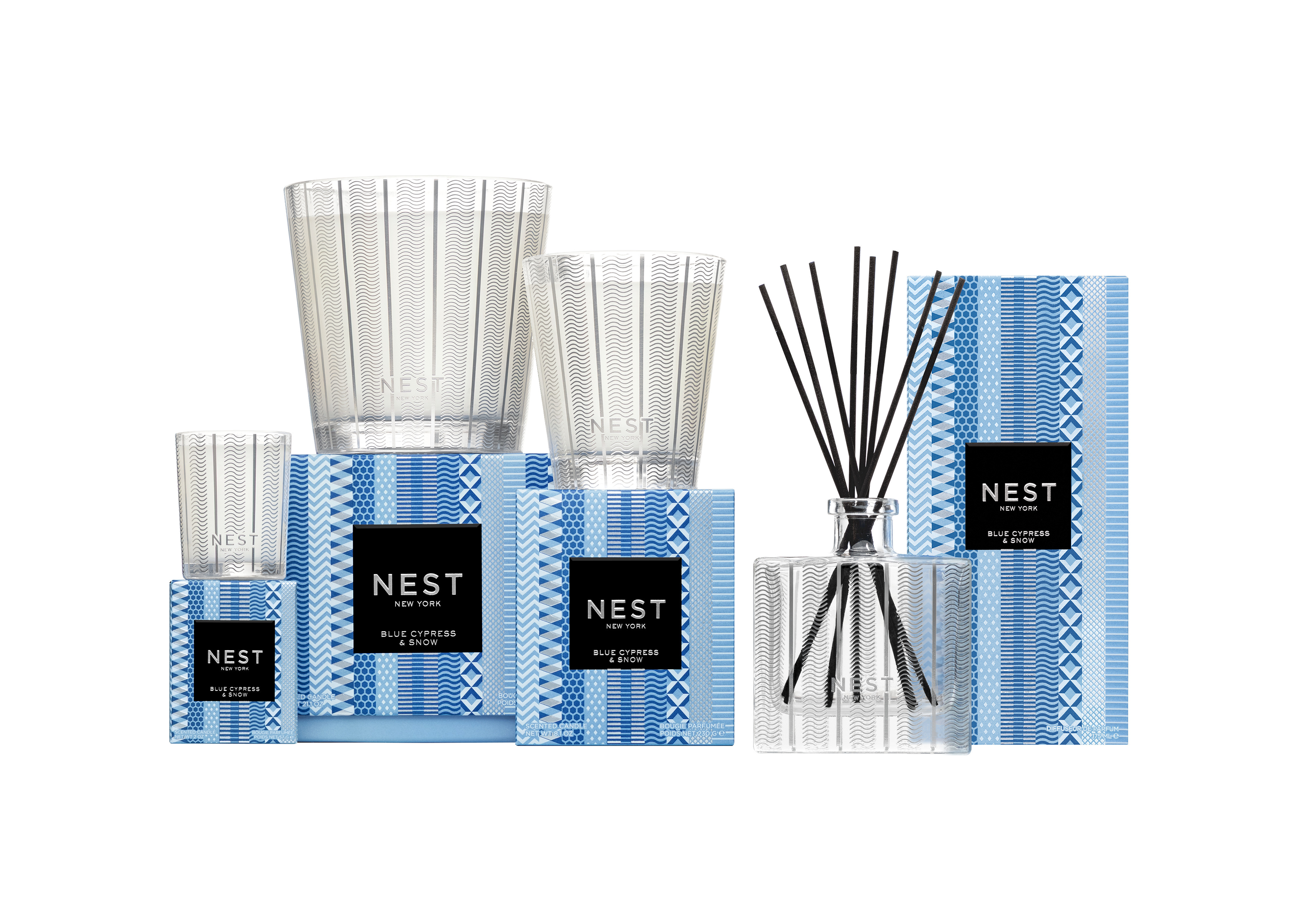 Blue Cypress & Snow Votive Candle 2 Oz.
