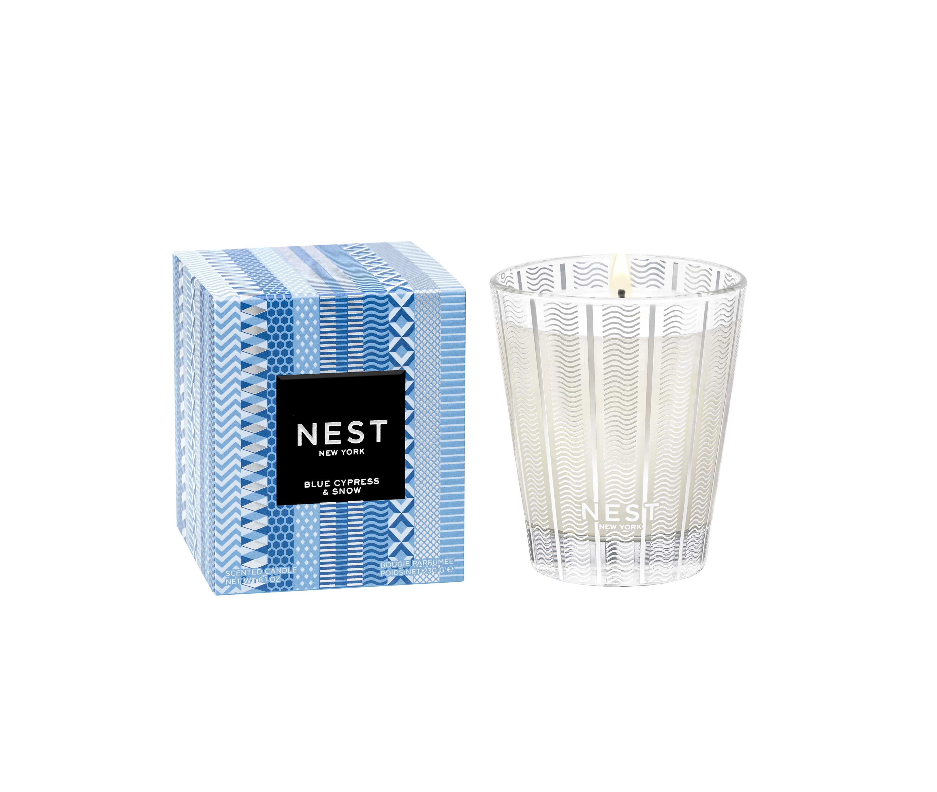 Blue Cypress & Snow Classic Candle 8.1 Oz.