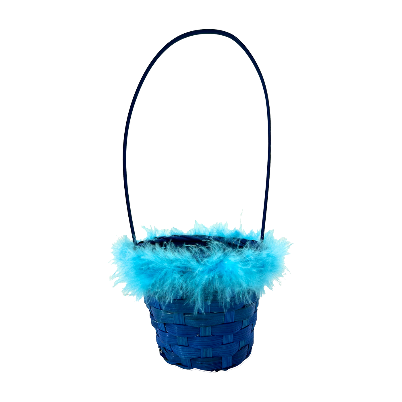 Easter Small Bamboo Basket - Blue