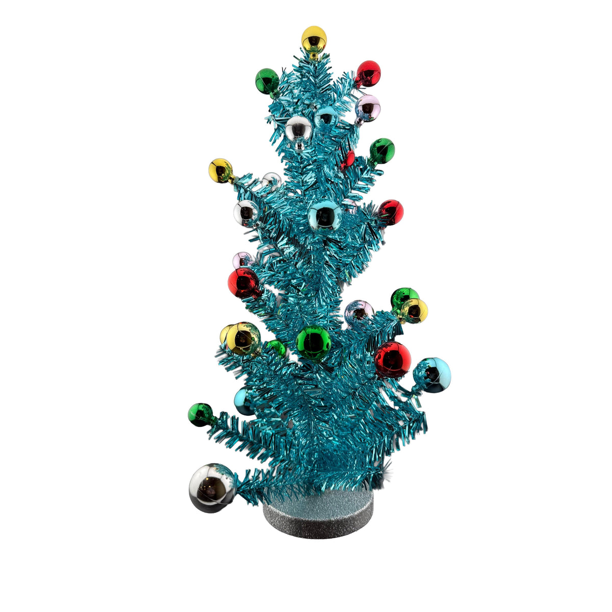 Tinsel Tabletop Tree - Blue
