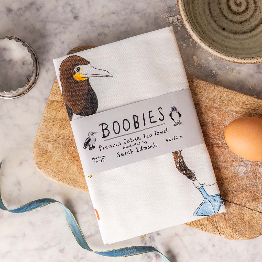 Boobies Cotton Tea Towel