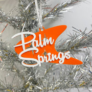 Palm Springs Boomerang Ornament - Orange - Just Fabulous Palm Springs