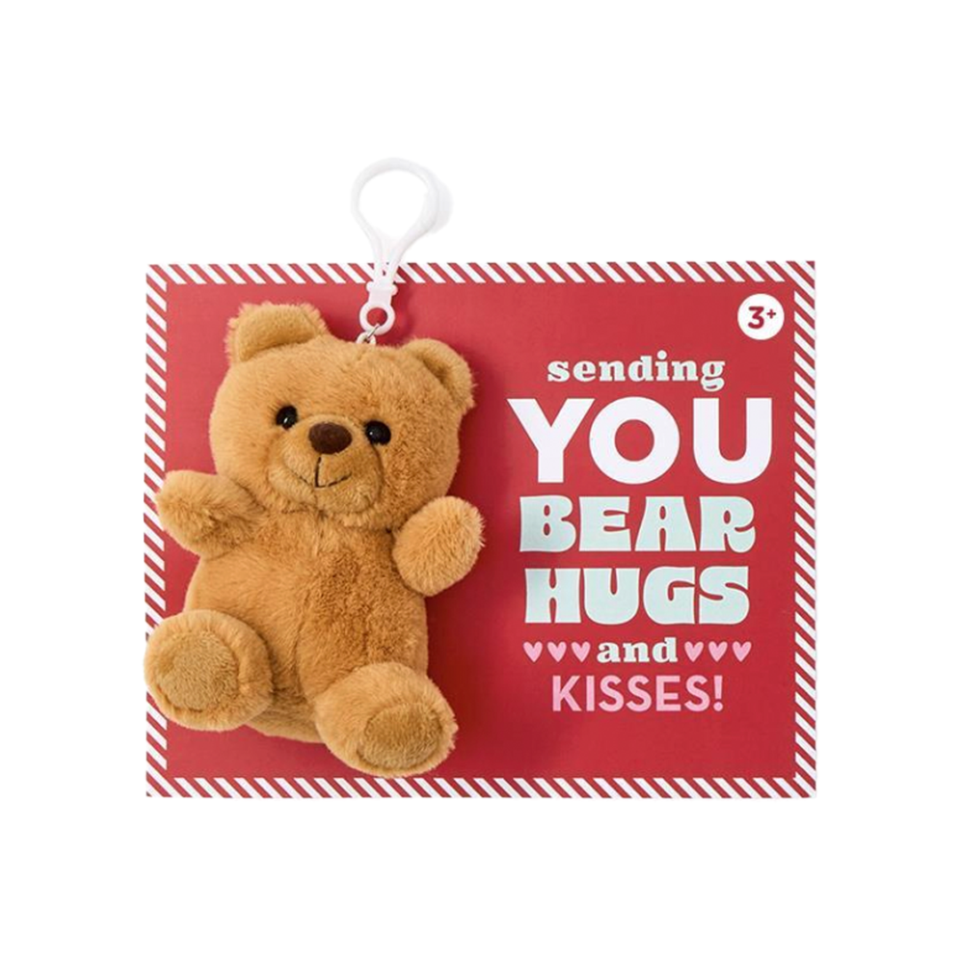 Very Beary Plush Keychain - Brown - Just Fabulous Palm Springs