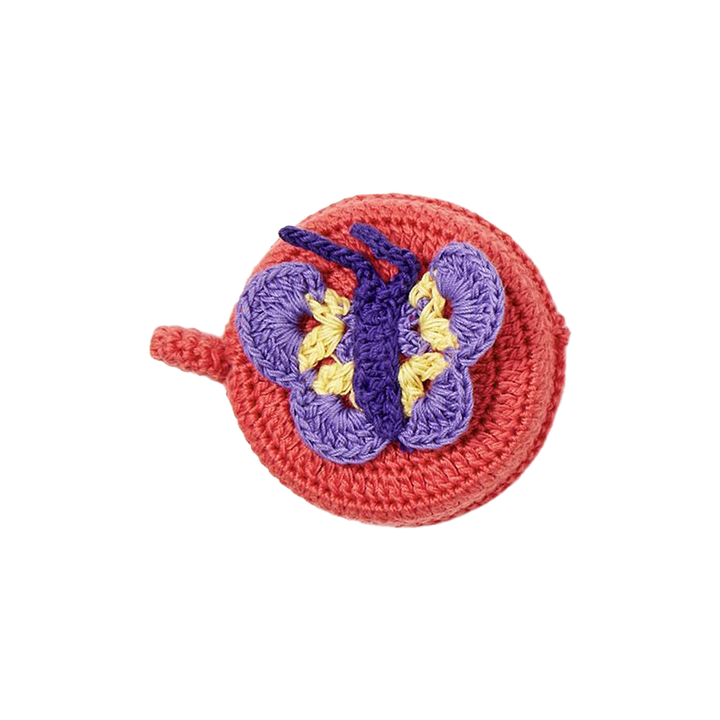 Fluttering Butterfly Hand-Crocheted Measuring Tape - Pink