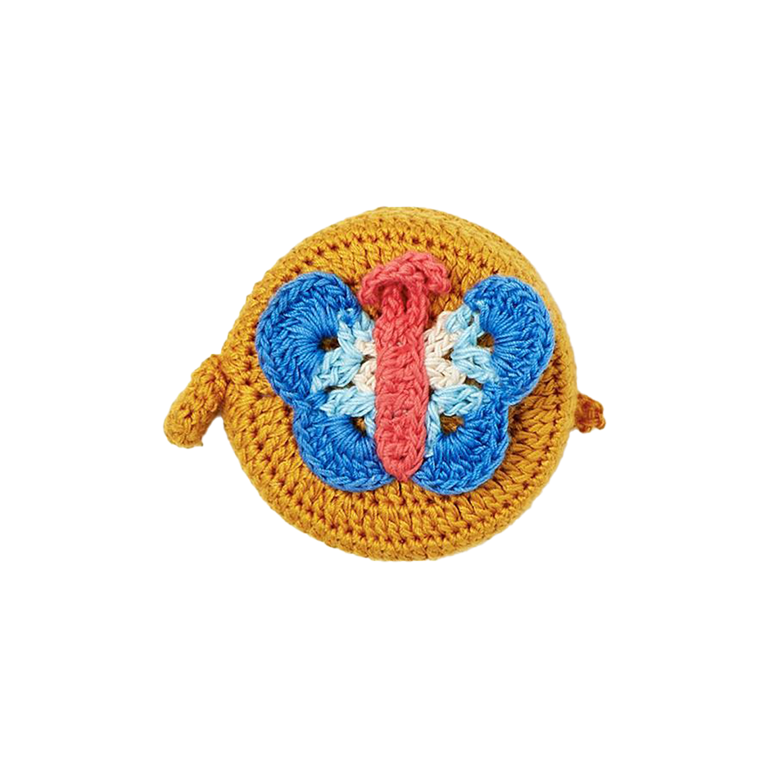 Fluttering Butterfly Hand-Crocheted Measuring Tape - Yellow