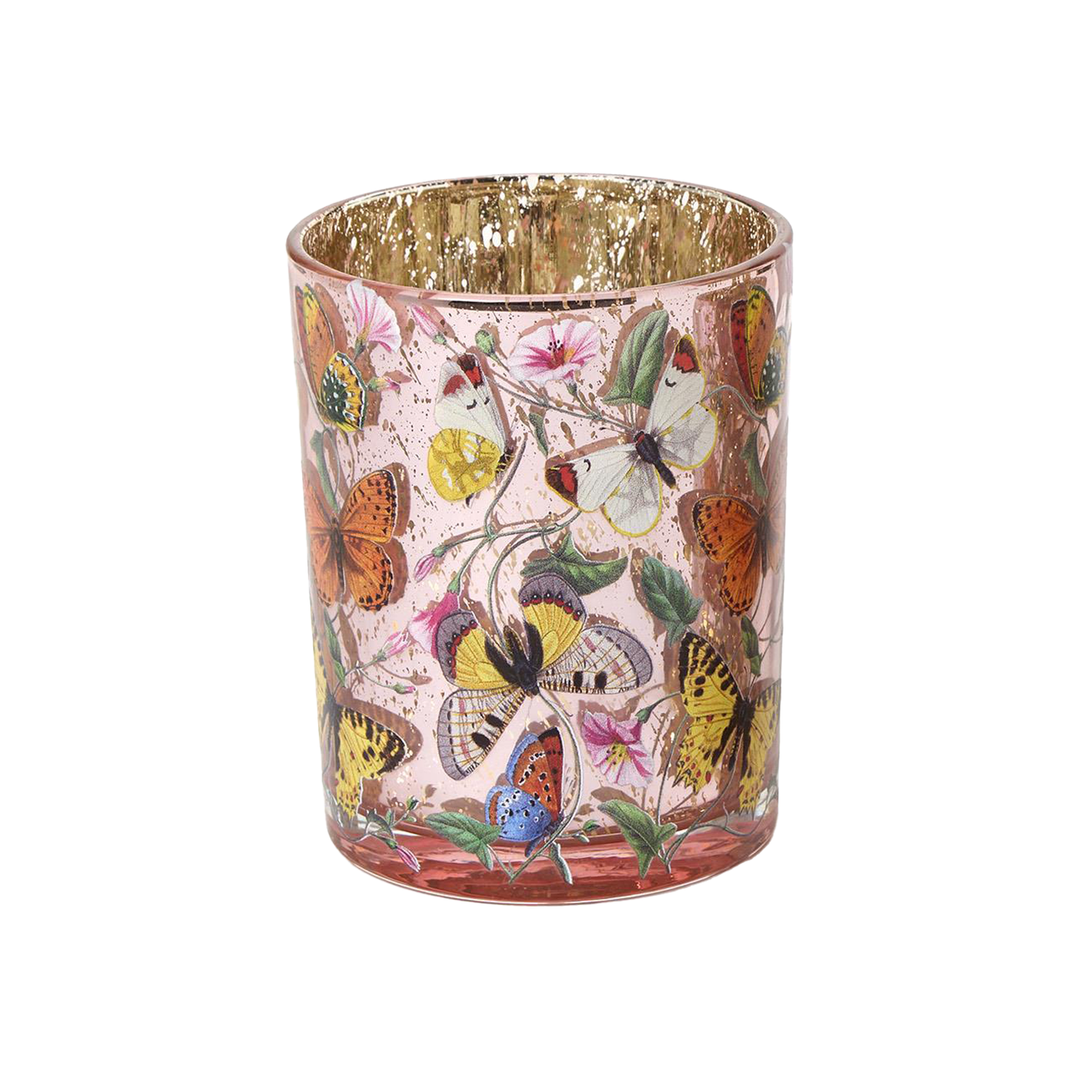 Butterfly Silhouette Antiqued Votive Candleholder - Just Fabulous Palm Springs