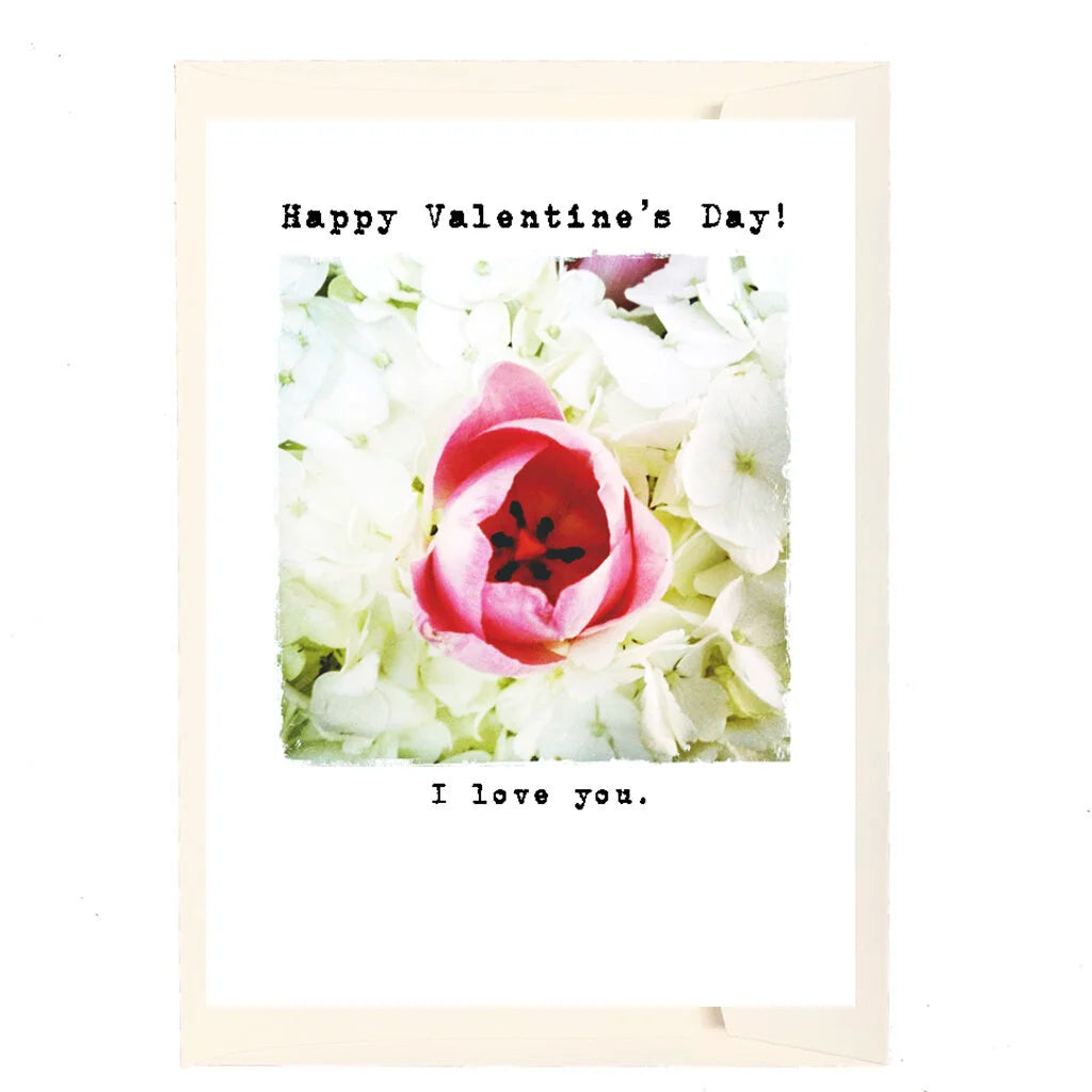 Flower Petal Valentine's Day Greeting Card - Just Fabulous Palm Springs