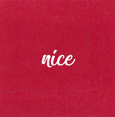 Naughty & Nice Holiday Cocktail Napkins