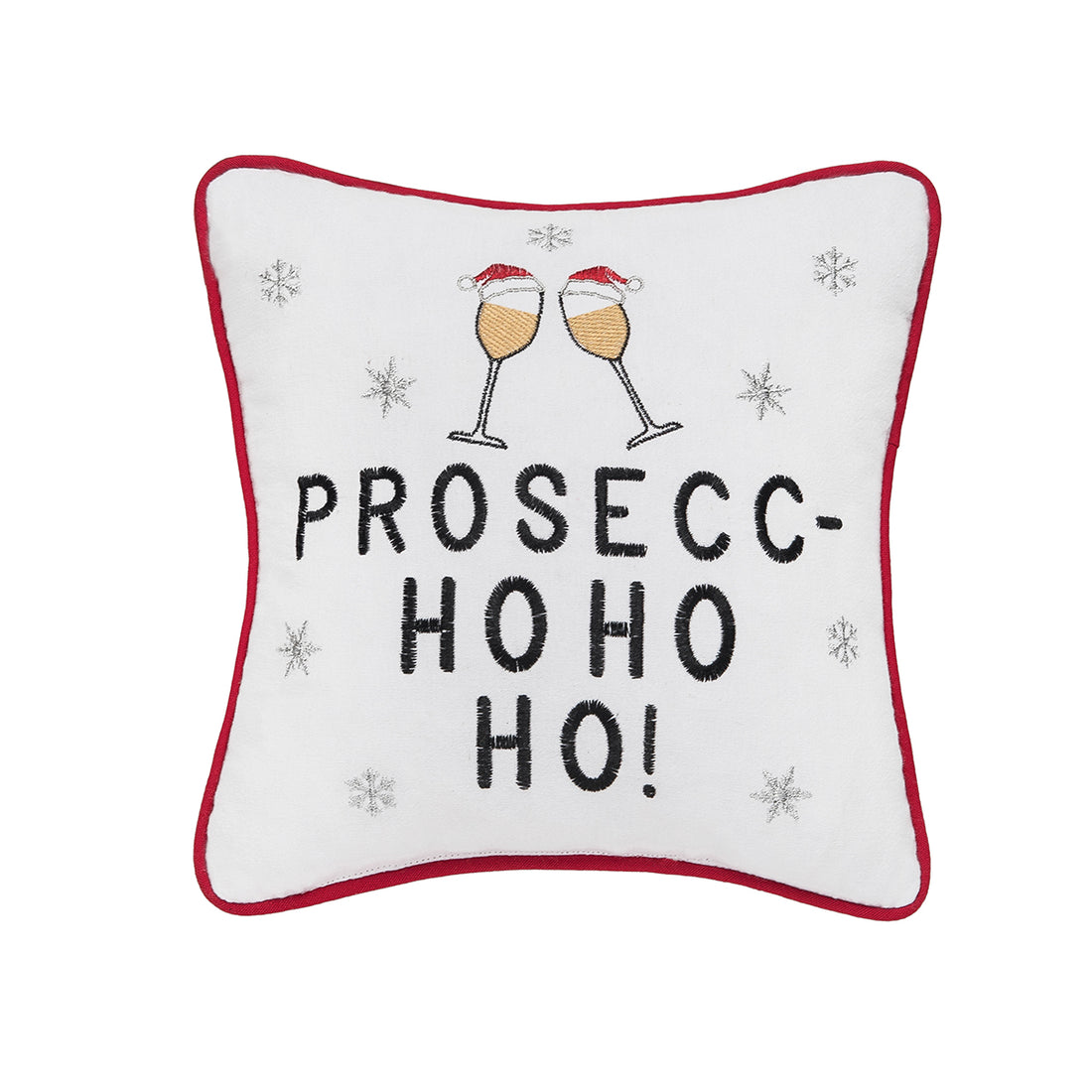 Prosec Ho Ho Ho Embroidered Mini Pillow