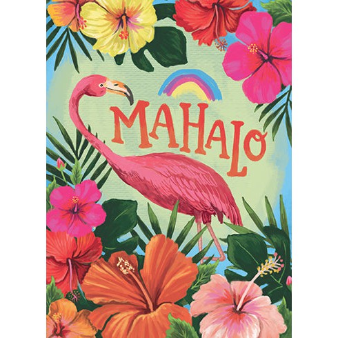 Mahalo Greeting Card