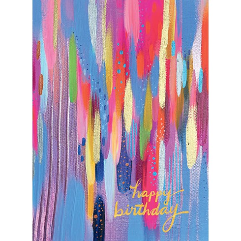 Brushstrokes 195 Birthday Card