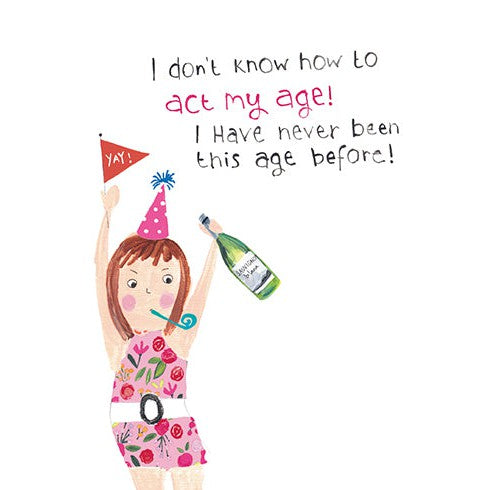 My Age Birthday Card - Just Fabulous Palm Springs