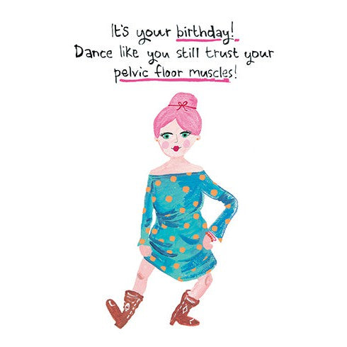 Pelvic Birthday Card