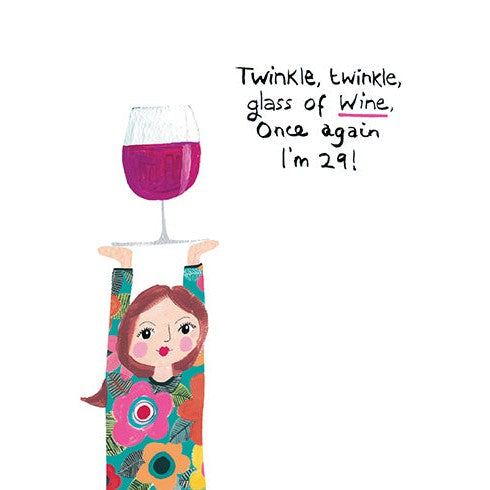 Twinkle Glass Birthday Card