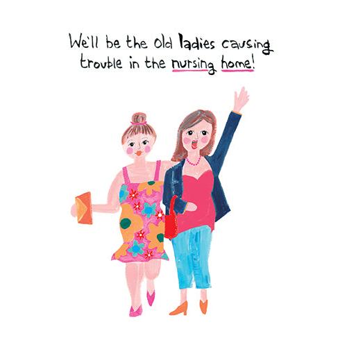 Old Ladies Birthday Card - Just Fabulous Palm Springs