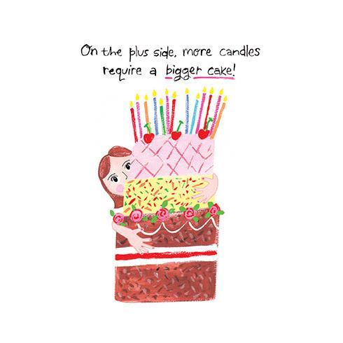 Bigger Cake Birthday Card - Just Fabulous Palm Springs