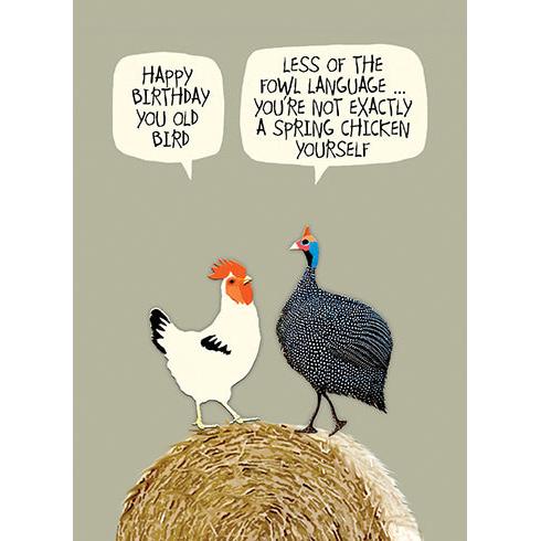Wise Birds Birthday Card - Just Fabulous Palm Springs
