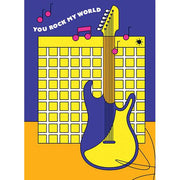 You Rock My World Valentine's Day Greeting Card