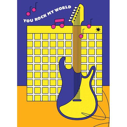 You Rock My World Greeting Card