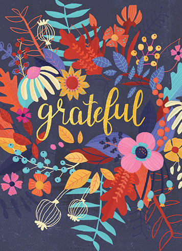 Grateful Thanksgiving Holiday Card