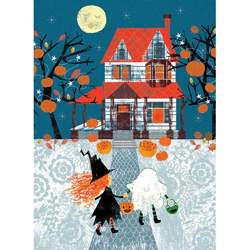 Trick Or Treaters Halloween Holiday Card