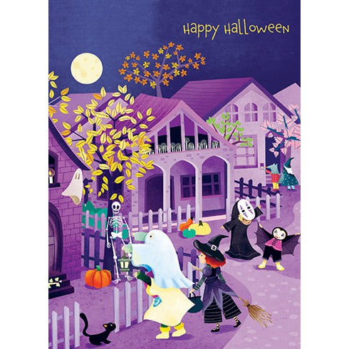 Purple Halloween Card