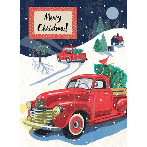 Red Trucks Holiday Card