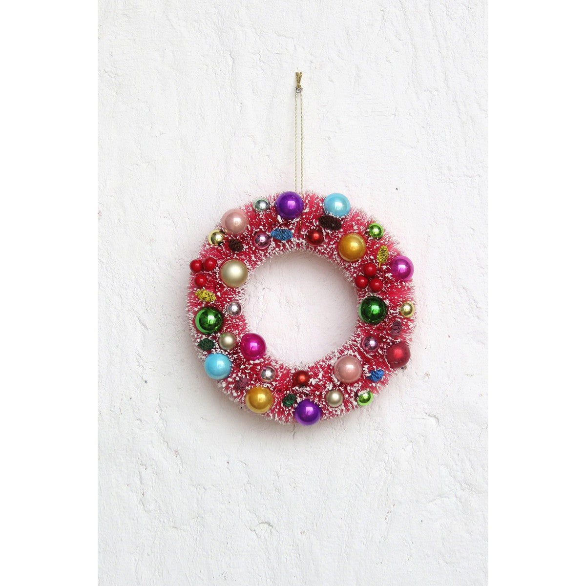 Decorated Wreath - Small - Pink