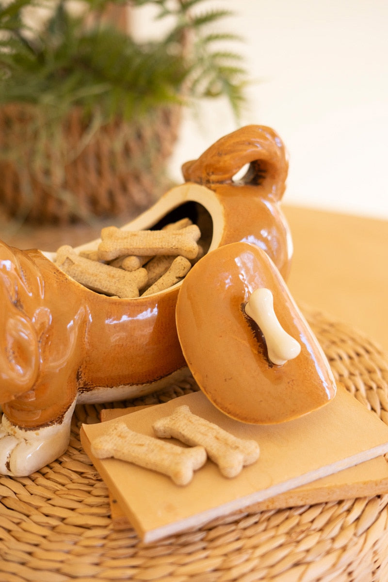 Basset Hound Ceramic Canister